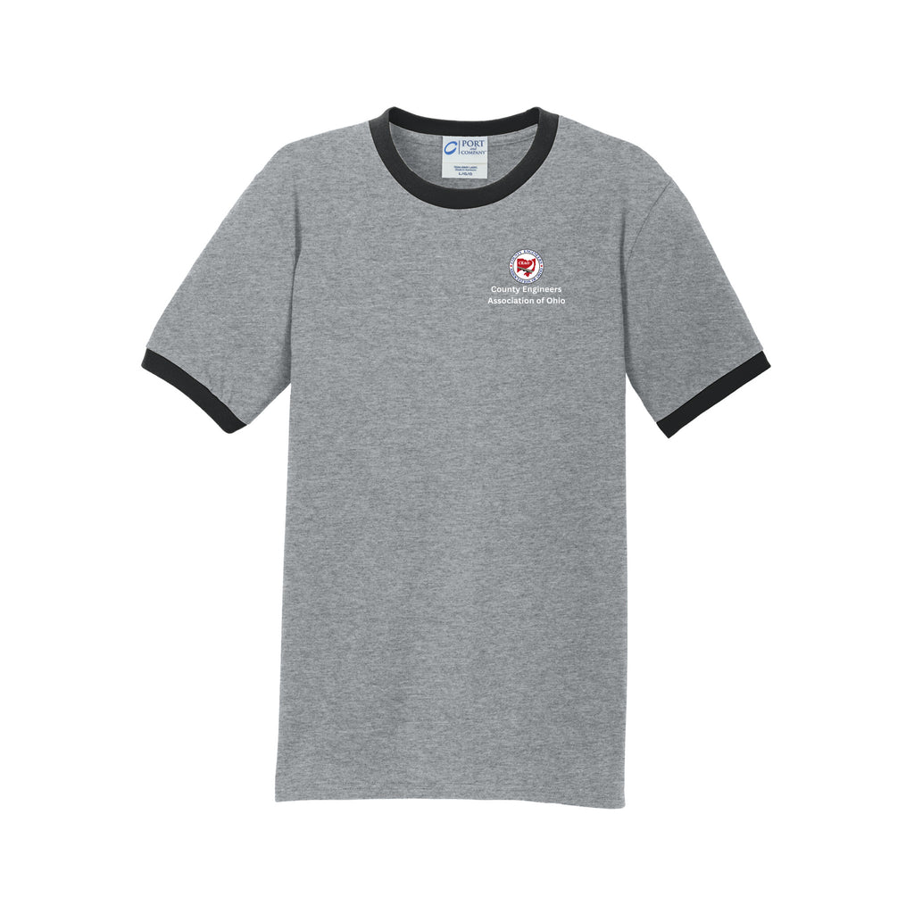 County Engineers of Ohio - Port & Company® Core Cotton Ringer Tee