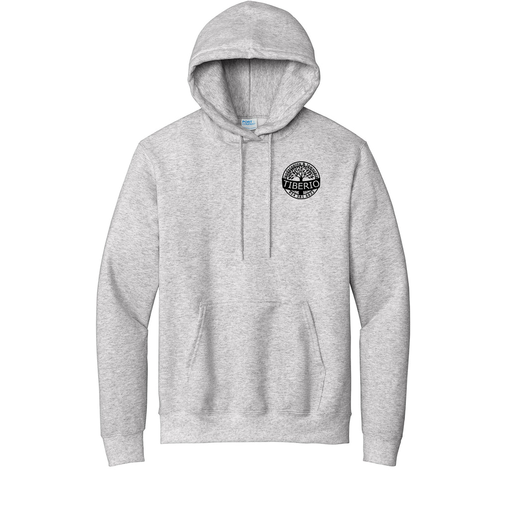 Tiberio Landscaping - Port & Company® Essential Fleece Pullover Hooded Sweatshirt