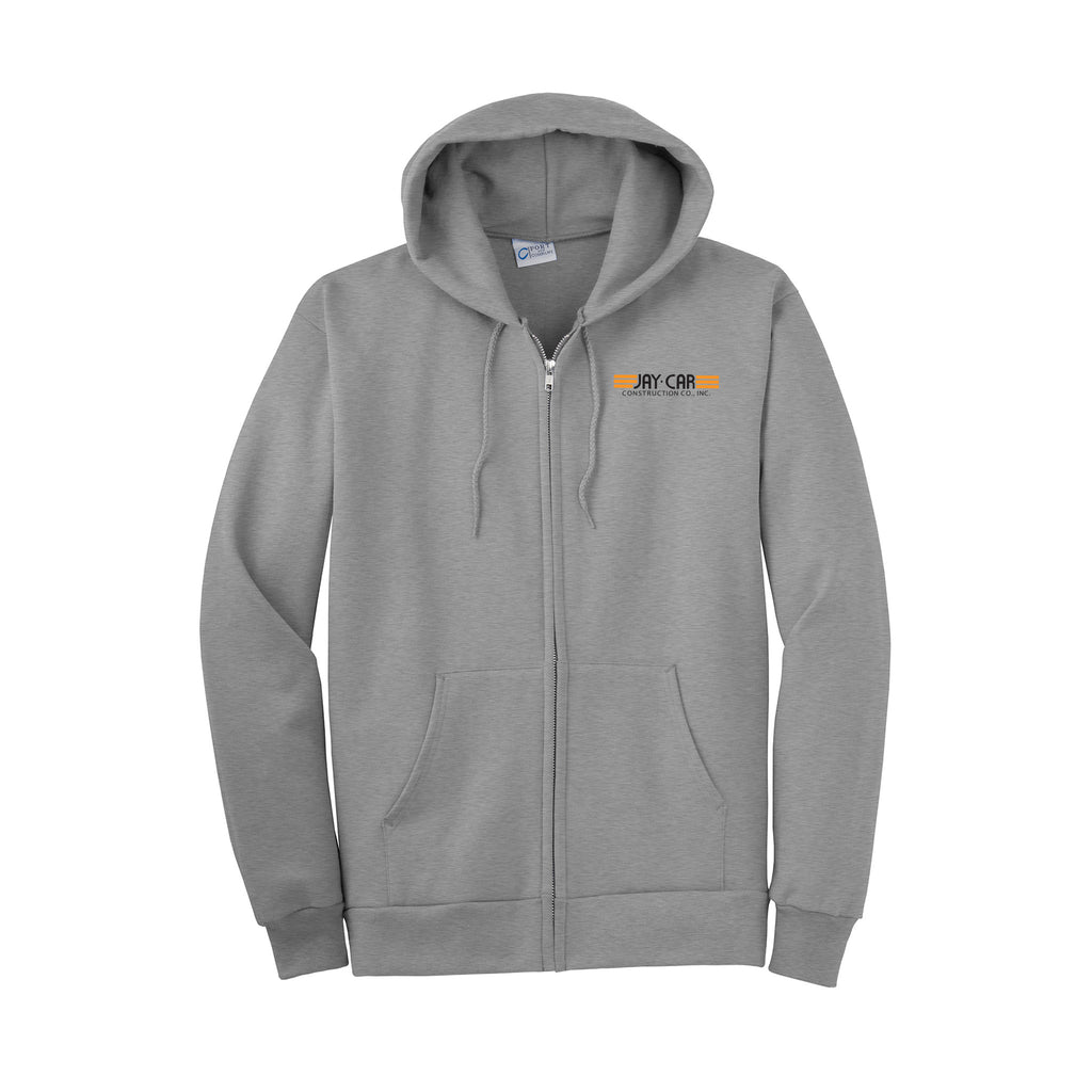 Jay-Car Construction - Port & Company® Essential Fleece Full-Zip Hooded Sweatshirt