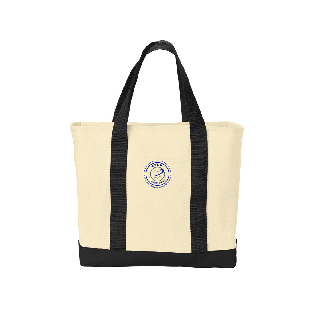 Ohio CTEP Division - Port Authority® - Ideal Twill Two-Tone Shopping Tote