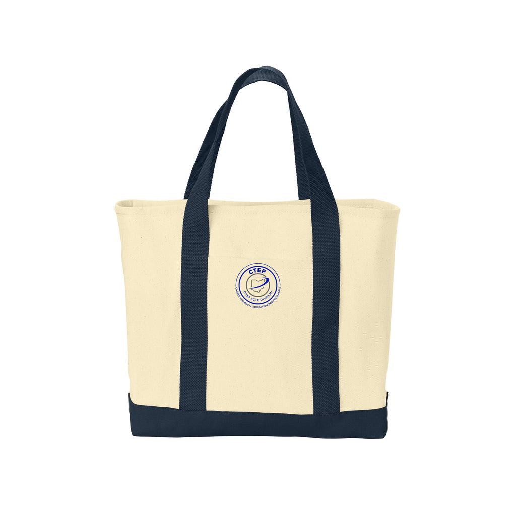 Ohio CTEP Division - Port Authority® - Ideal Twill Two-Tone Shopping Tote