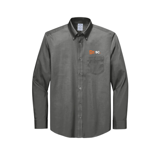 5C - Brooks Brothers® Wrinkle-Free Stretch Pinpoint Shirt