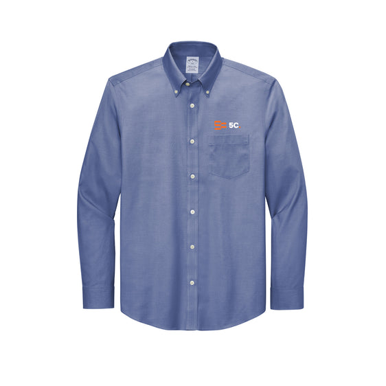 5C - Brooks Brothers® Wrinkle-Free Stretch Pinpoint Shirt