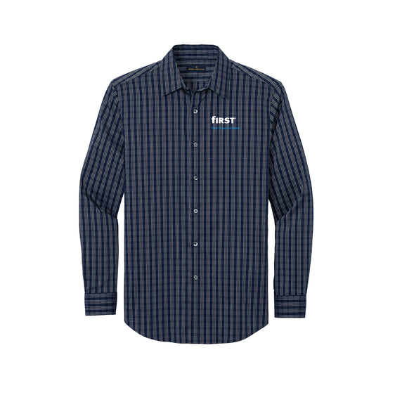 First Financial - Brooks Brothers® Tech Stretch Patterned Shirt