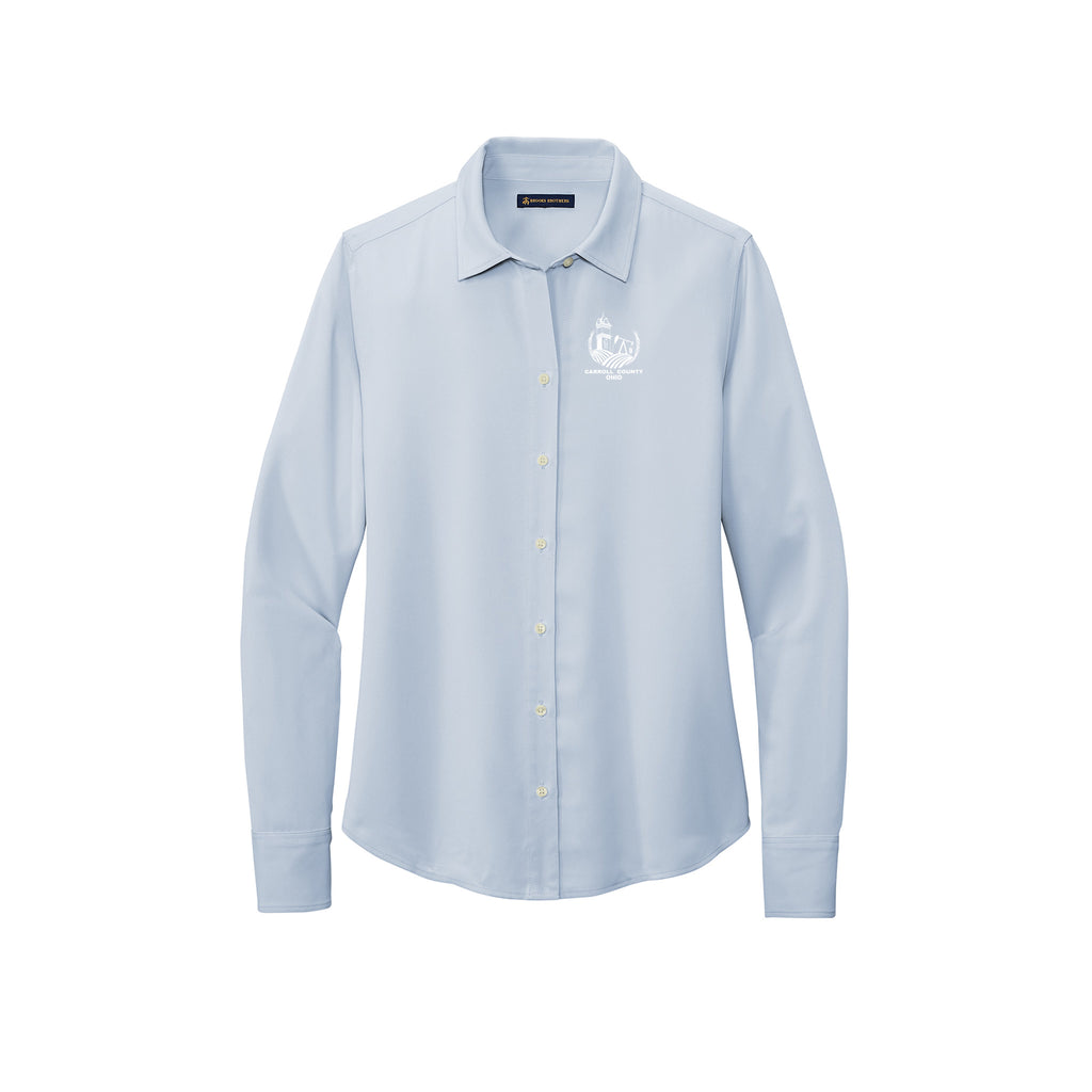 Carroll County - Brooks Brothers® Women’s Full-Button Satin Blouse