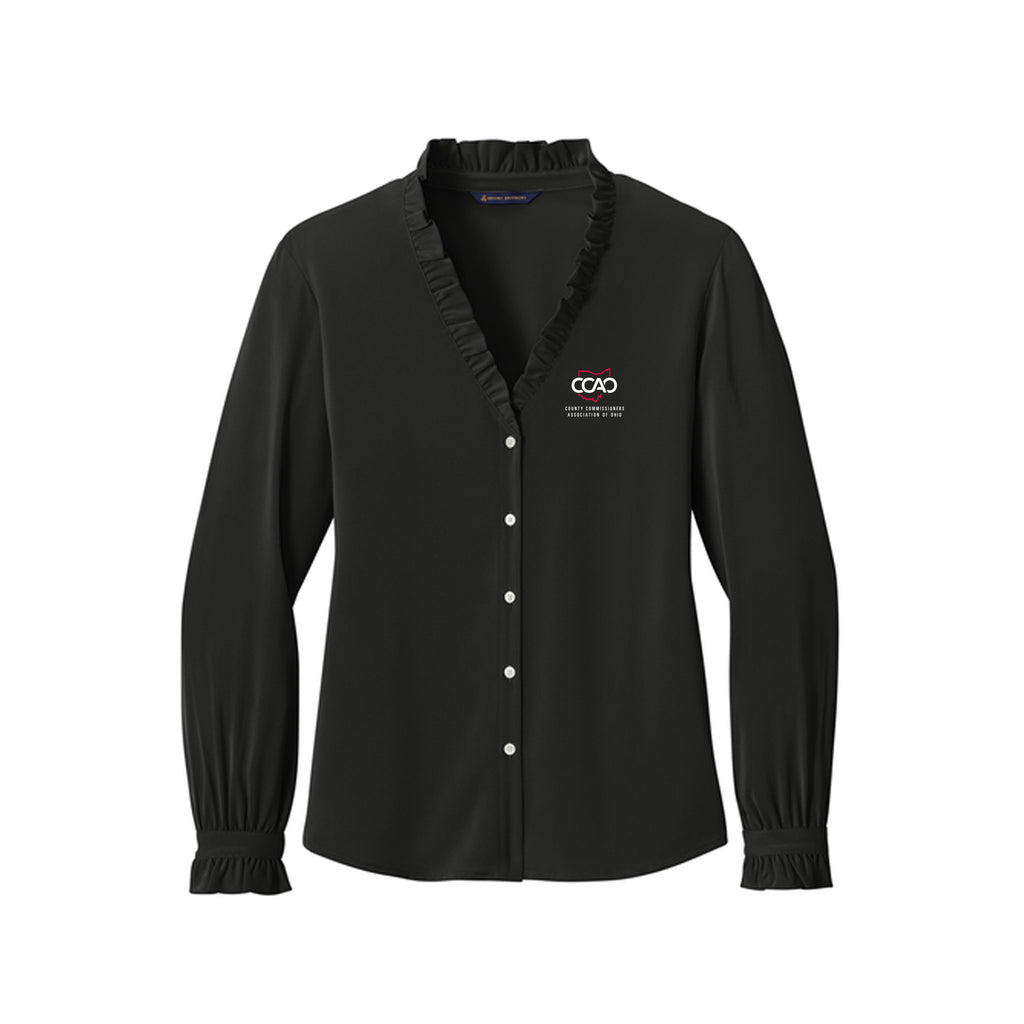 CCAO - Brooks Brothers® Women’s Long Sleeve Ruffle Collar Blouse