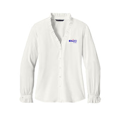 Exeo Global - Brooks Brothers® Women’s Long Sleeve Ruffle Collar Blouse