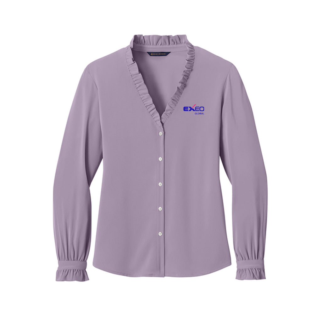 Exeo Global - Brooks Brothers® Women’s Long Sleeve Ruffle Collar Blouse