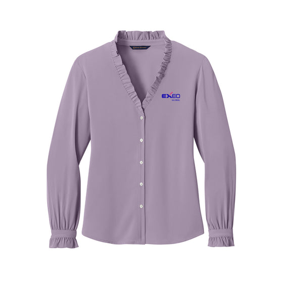 Exeo Global - Brooks Brothers® Women’s Long Sleeve Ruffle Collar Blouse