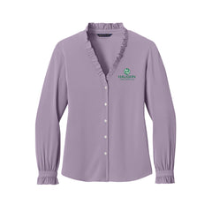 Haughn & Associates - Brooks Brothers® Women’s Long Sleeve Ruffle Collar Blouse