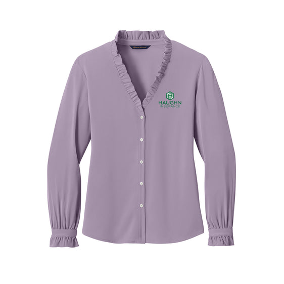 Haughn & Associates - Brooks Brothers® Women’s Long Sleeve Ruffle Collar Blouse