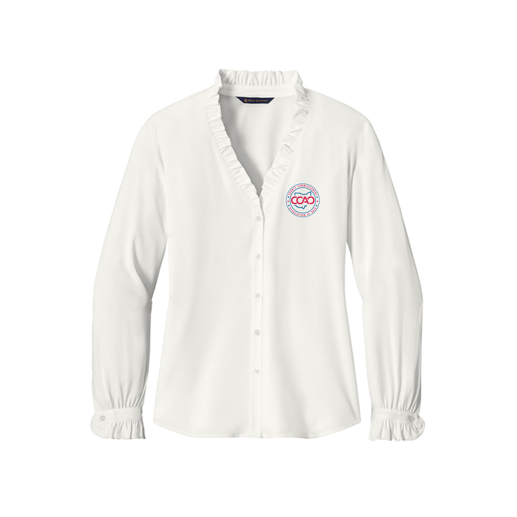 CCAO - Brooks Brothers® Women’s Long Sleeve Ruffle Collar Blouse