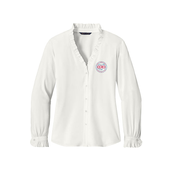 CCAO - Brooks Brothers® Women’s Long Sleeve Ruffle Collar Blouse