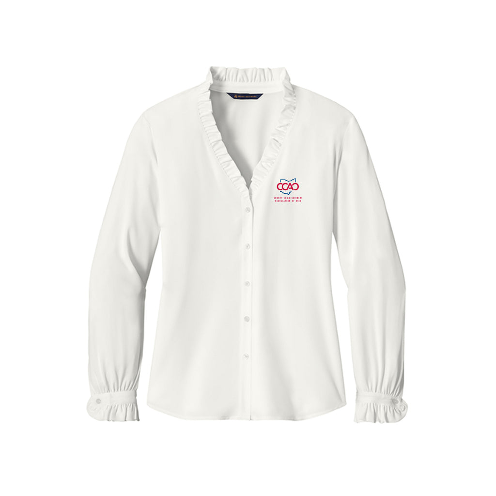 CCAO - Brooks Brothers® Women’s Long Sleeve Ruffle Collar Blouse