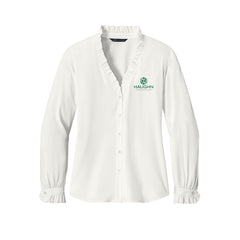 Haughn & Associates - Brooks Brothers® Women’s Long Sleeve Ruffle Collar Blouse