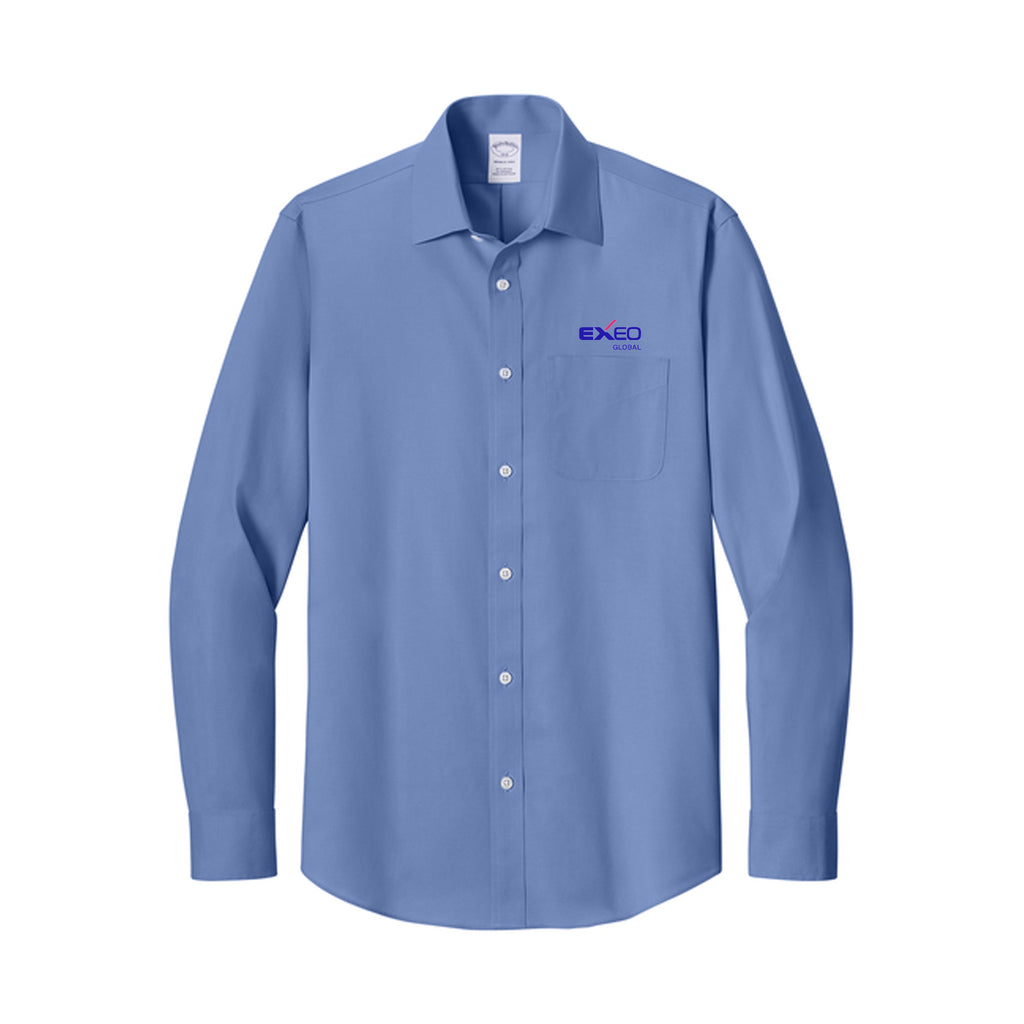 Exeo Global - Brooks Brothers® Wrinkle-Free Stretch Pinpoint Spread Collar Shirt