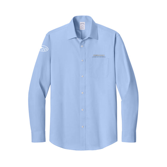 Germain of Subaru - Brooks Brothers® Wrinkle-Free Stretch Pinpoint Spread Collar Shirt