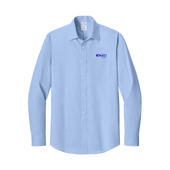 Exeo Global - Brooks Brothers® Wrinkle-Free Stretch Pinpoint Spread Collar Shirt