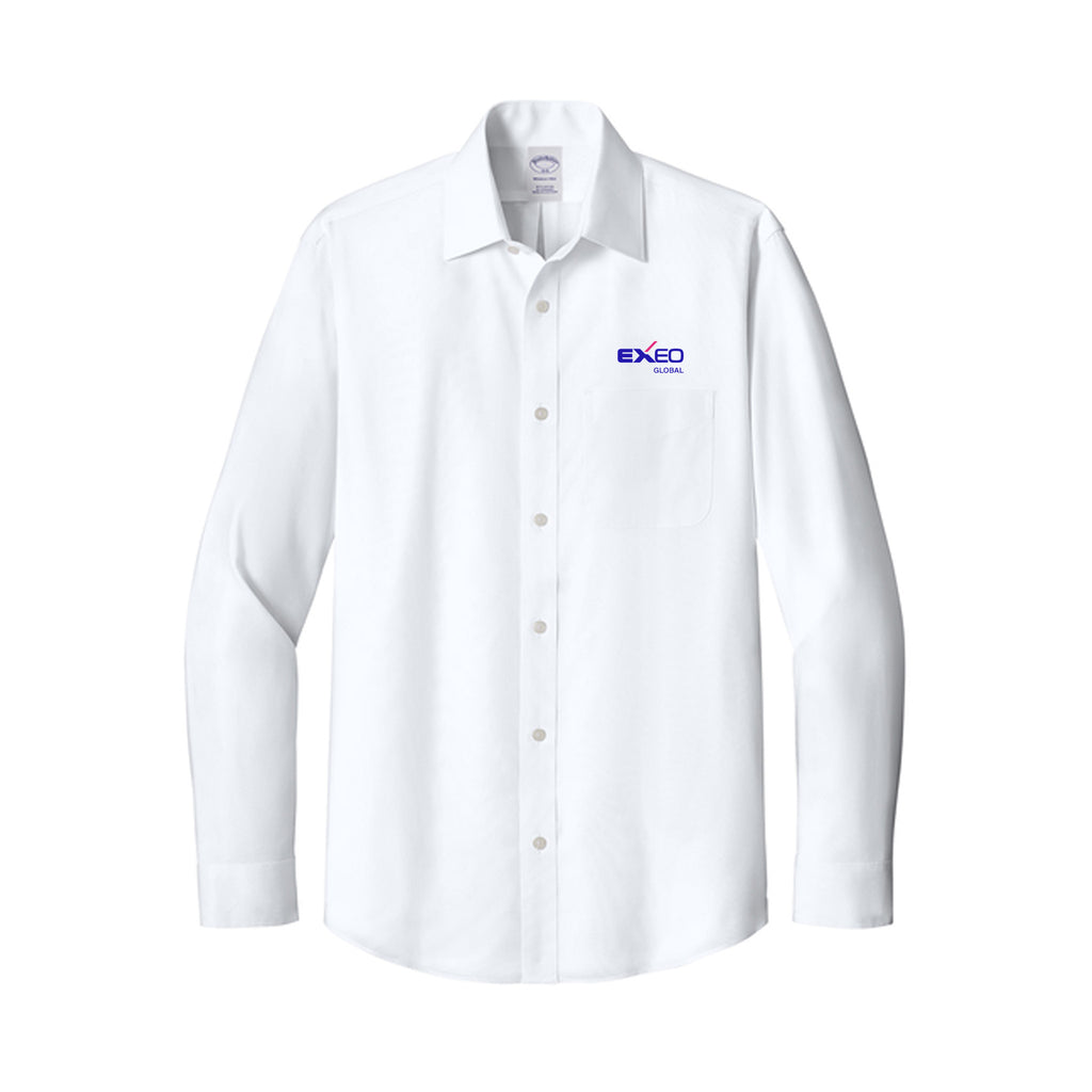 Exeo Global - Brooks Brothers® Wrinkle-Free Stretch Pinpoint Spread Collar Shirt