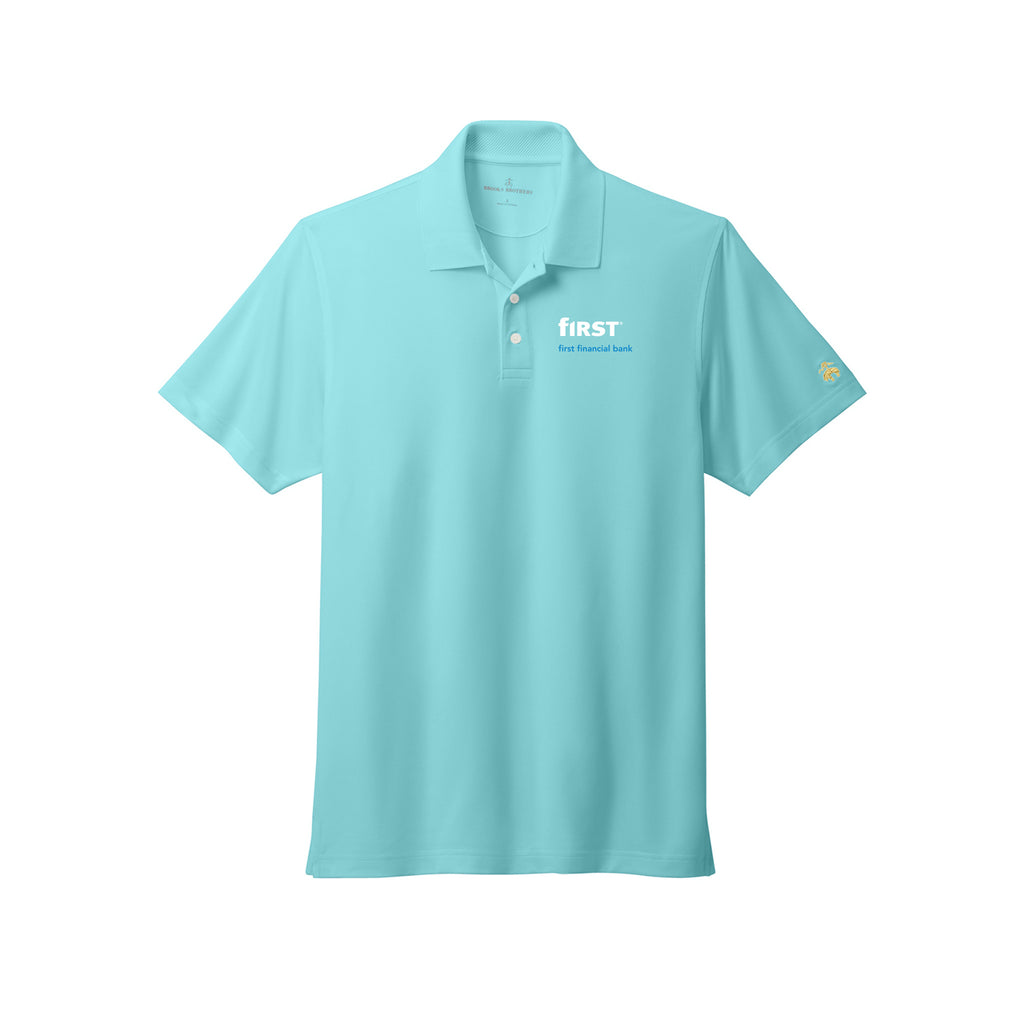 First Financial - Brooks Brothers® Mesh Pique Performance Polo