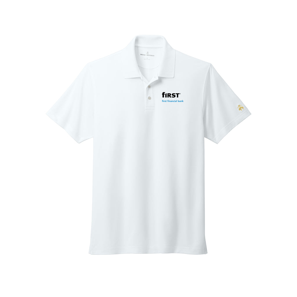 First Financial - Brooks Brothers® Mesh Pique Performance Polo
