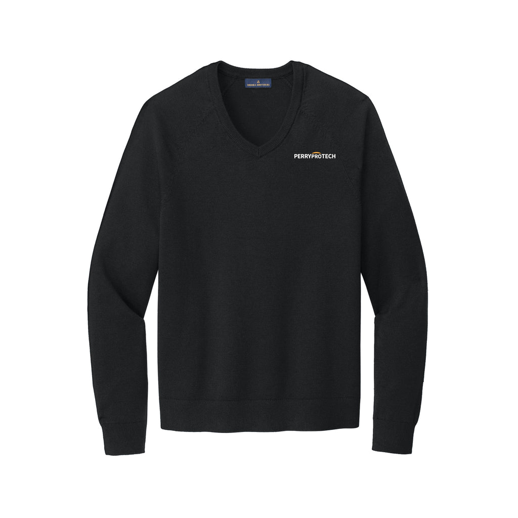 Perry ProTECH - Brooks Brothers® Cotton Stretch V-Neck Sweater
