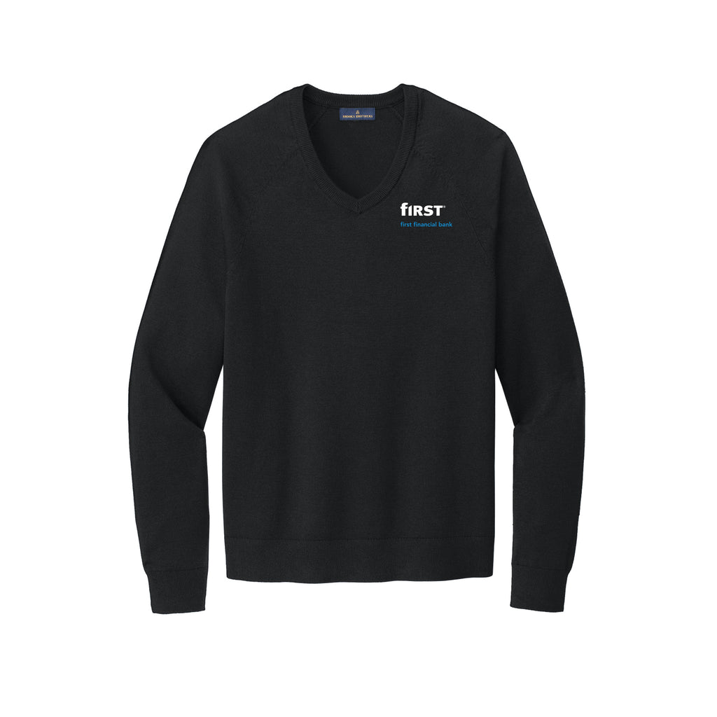 First Financial - Brooks Brothers® Cotton Stretch V-Neck Sweater