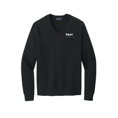 First Financial - Brooks Brothers® Cotton Stretch V-Neck Sweater