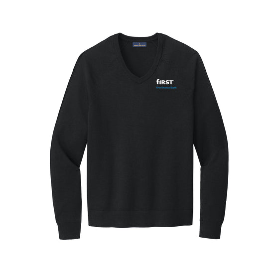 First Financial - Brooks Brothers® Cotton Stretch V-Neck Sweater