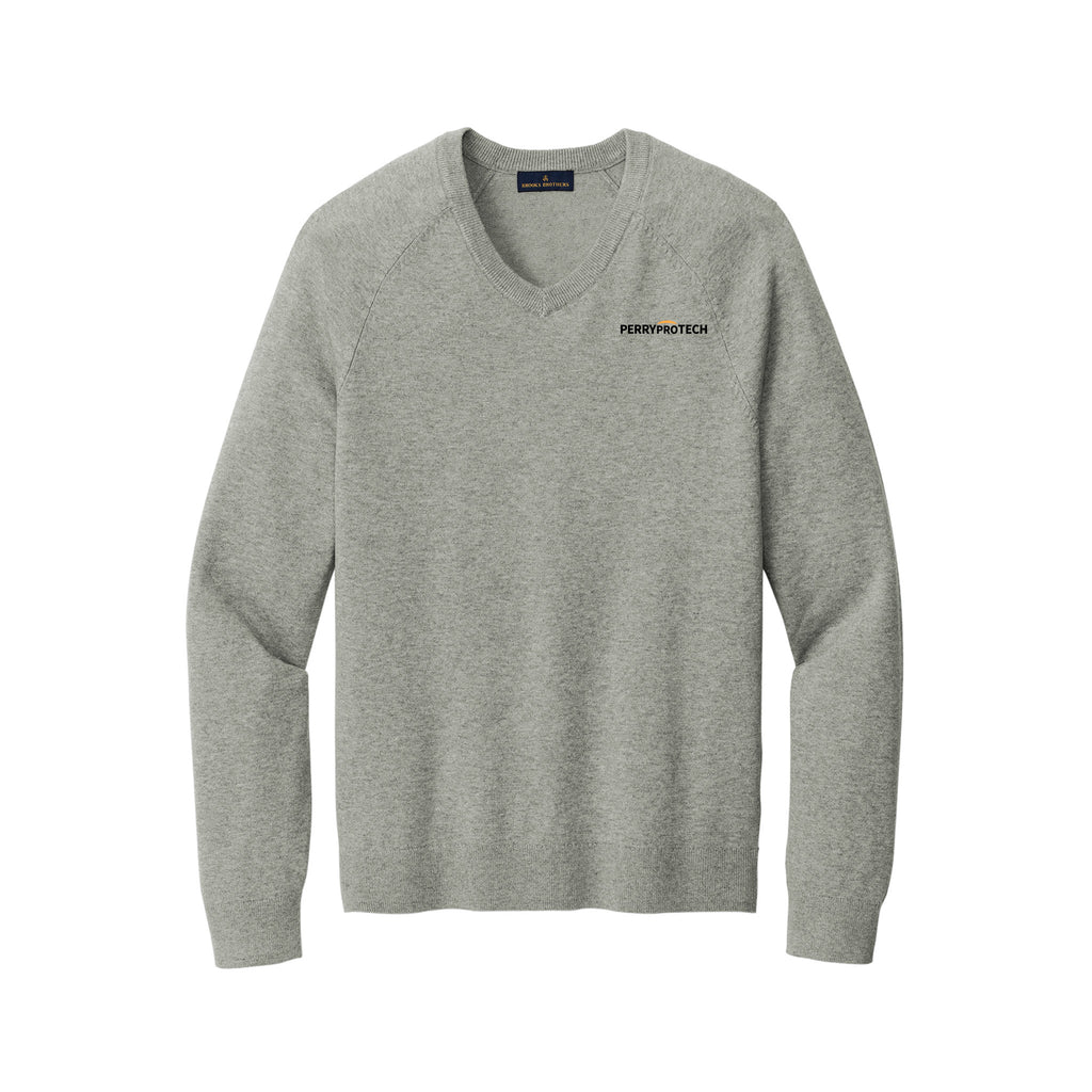 Perry ProTECH - Brooks Brothers® Cotton Stretch V-Neck Sweater