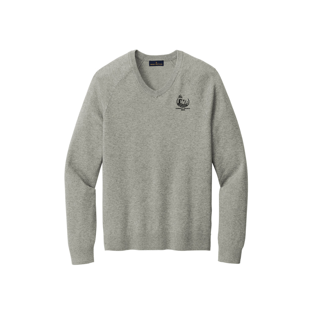 Carroll County - Brooks Brothers® Cotton Stretch V-Neck Sweater