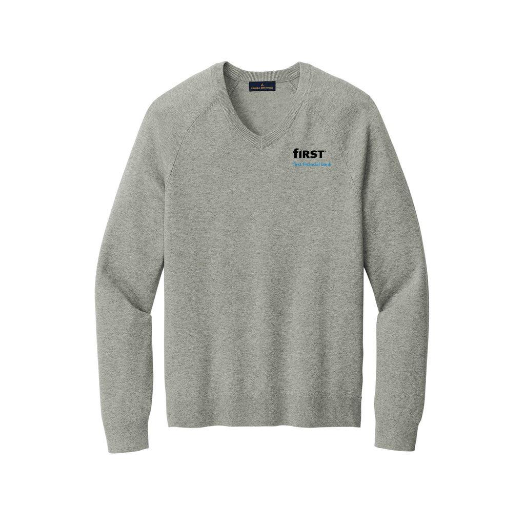 First Financial - Brooks Brothers® Cotton Stretch V-Neck Sweater