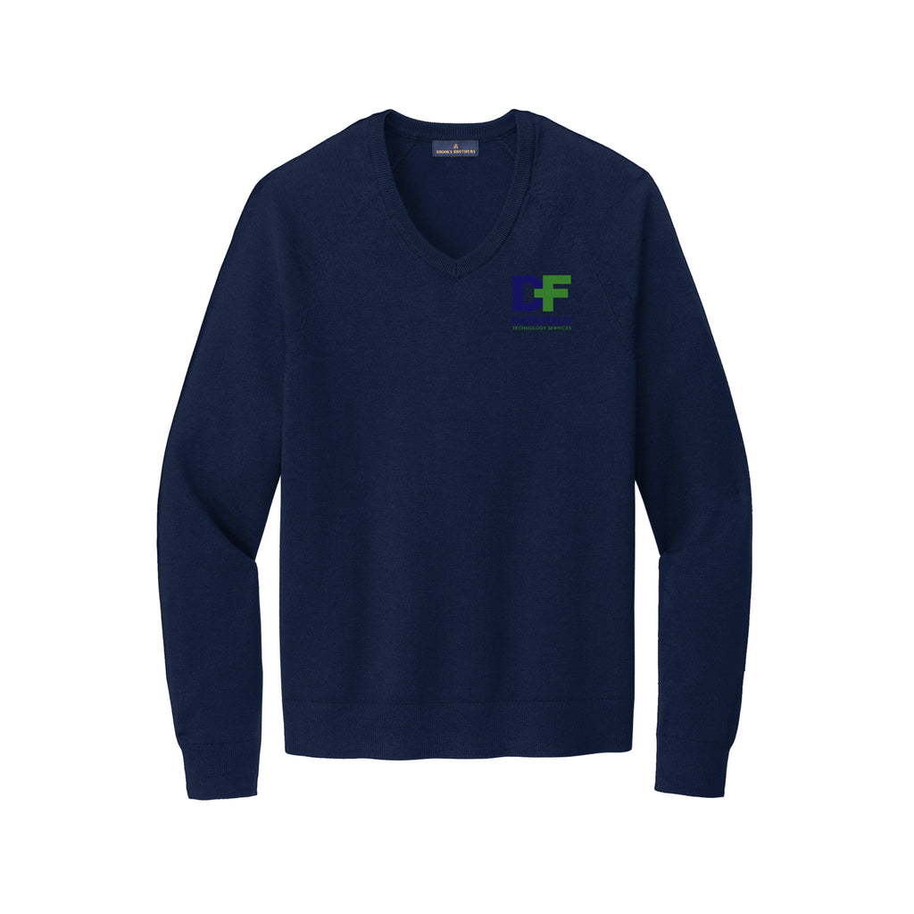 Datafield Technology Services - Brooks Brothers® Cotton Stretch V-Neck Sweater