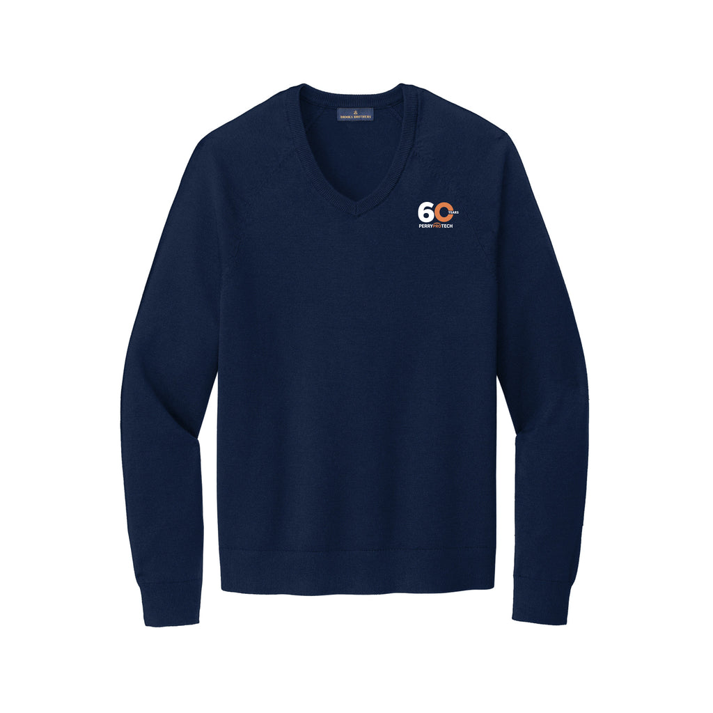 Perry ProTECH 60th Anniversary - Brooks Brothers® Cotton Stretch V-Neck Sweater