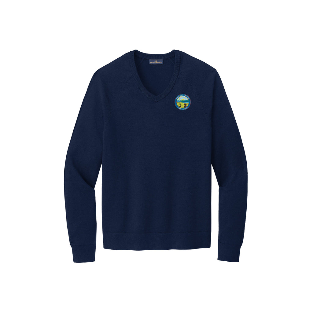 Carroll County - Brooks Brothers® Cotton Stretch V-Neck Sweater