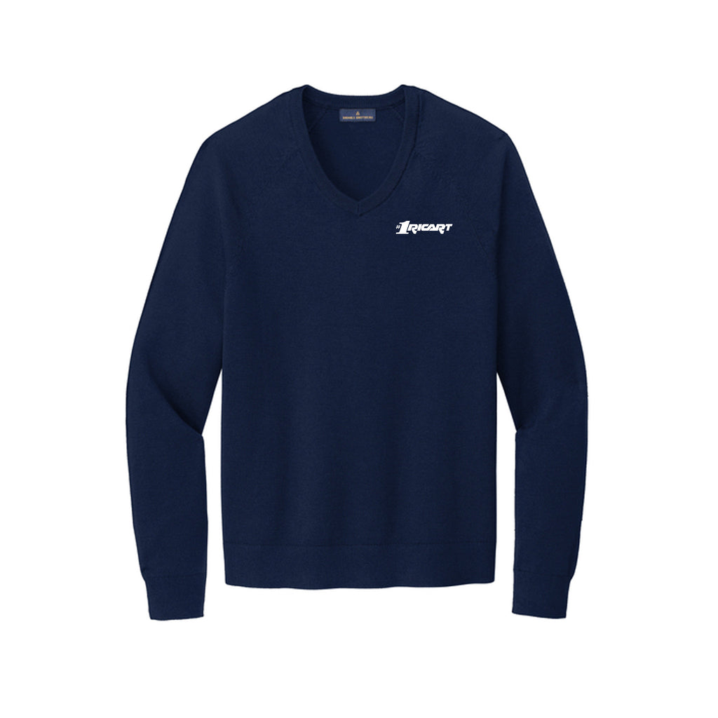 Ricart Leadership - Brooks Brothers® Cotton Stretch V-Neck Sweater