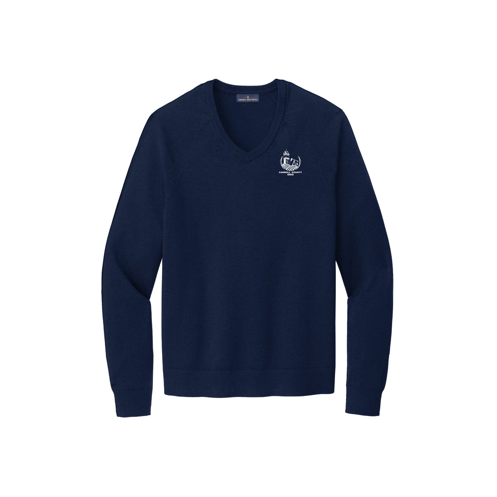 Carroll County - Brooks Brothers® Cotton Stretch V-Neck Sweater