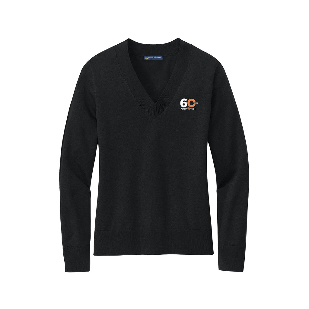Perry ProTECH 60th Anniversary - Brooks Brothers® Women’s Cotton Stretch V-Neck Sweater