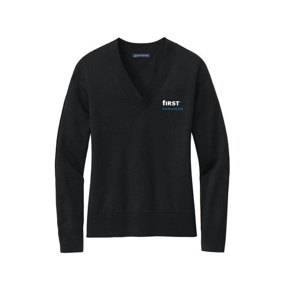 First Financial - Brooks Brothers® Women’s Cotton Stretch V-Neck Sweater