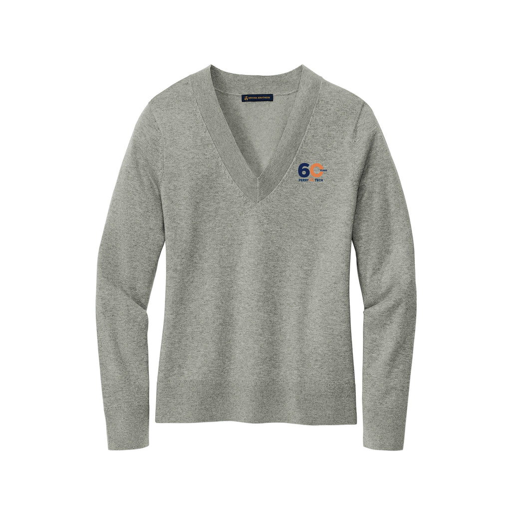 Perry ProTECH 60th Anniversary - Brooks Brothers® Women’s Cotton Stretch V-Neck Sweater