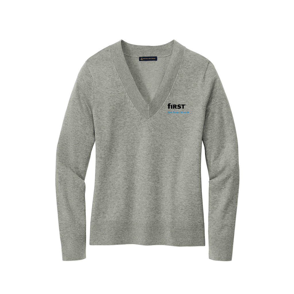 First Financial - Brooks Brothers® Women’s Cotton Stretch V-Neck Sweater