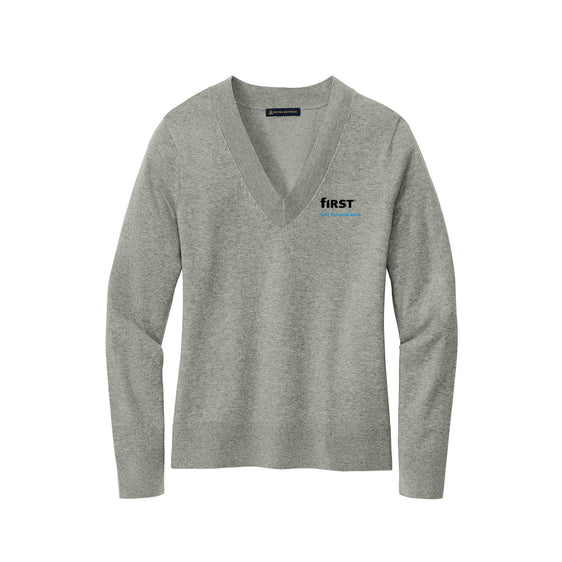 First Financial - Brooks Brothers® Women’s Cotton Stretch V-Neck Sweater