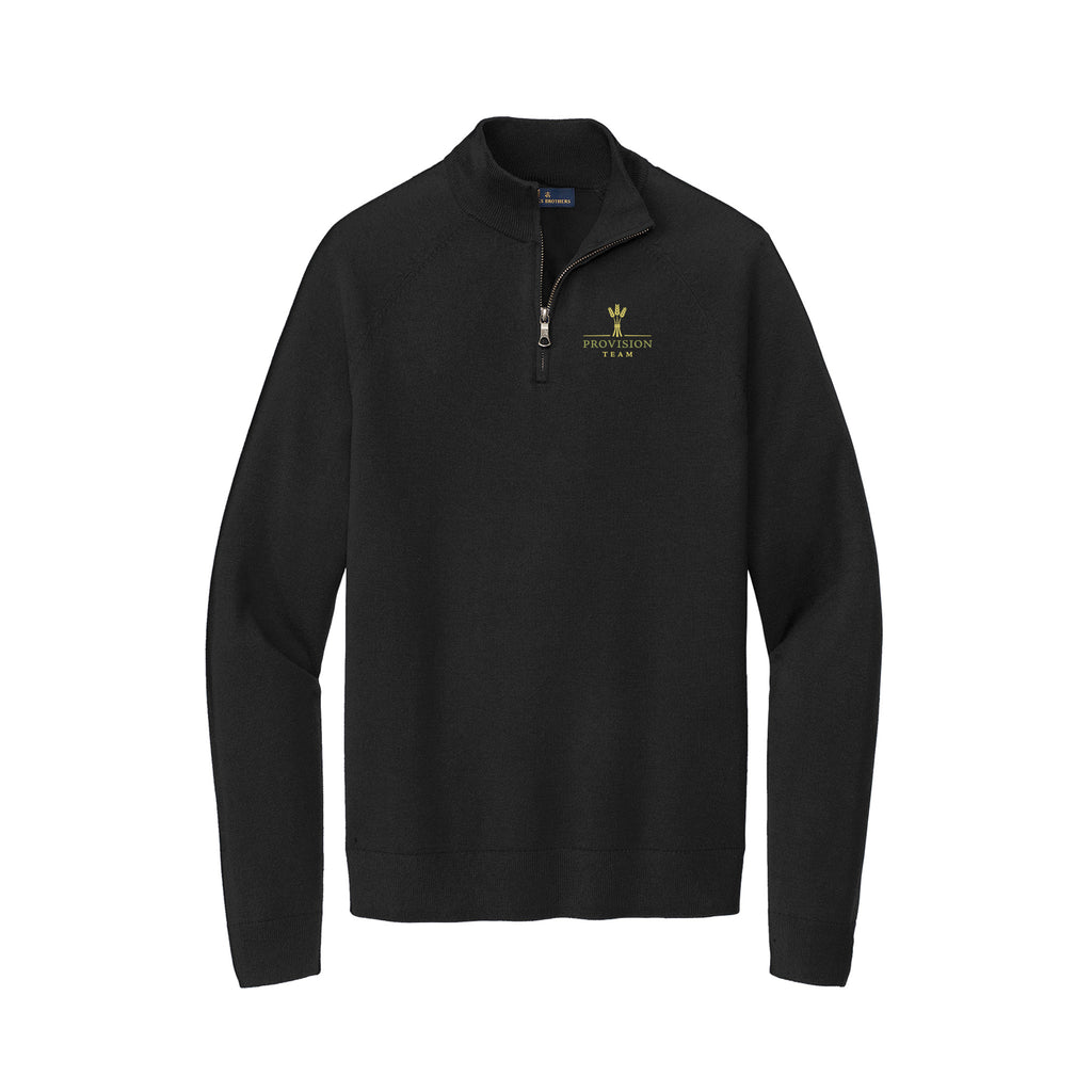 Provision Team - Brooks Brothers® Cotton Stretch 1/4-Zip Sweater