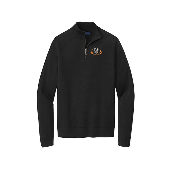 SVG C-D-J-R - Brooks Brothers® Cotton Stretch 1/4-Zip Sweater