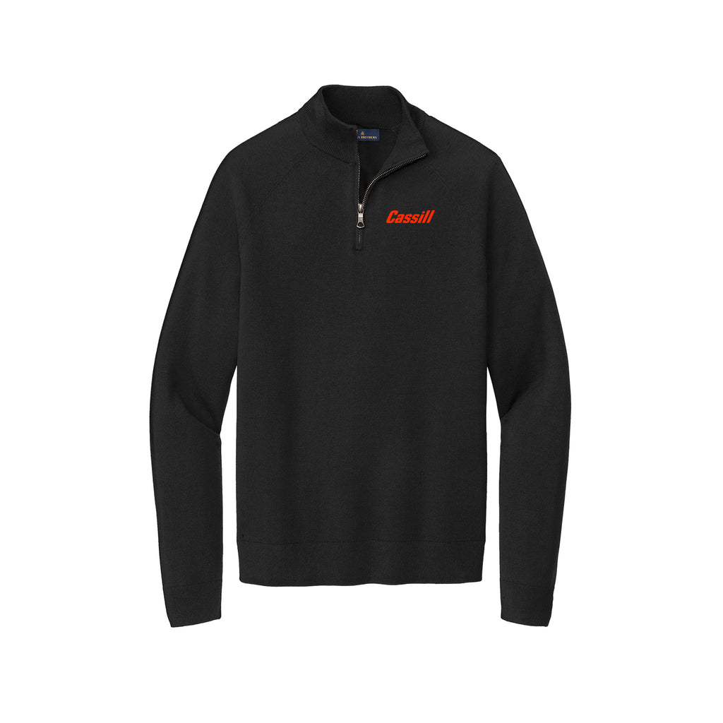 Cassill - Brooks Brothers® Cotton Stretch 1/4-Zip Sweater