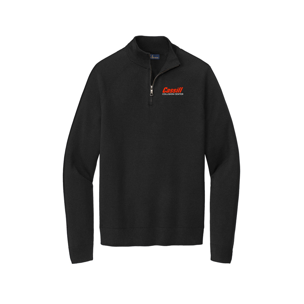 Cassill - Brooks Brothers® Cotton Stretch 1/4-Zip Sweater