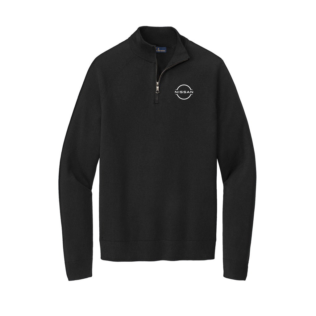 Gray Daniels Auto Family - Brooks Brothers® Cotton Stretch 1/4-Zip Sweater