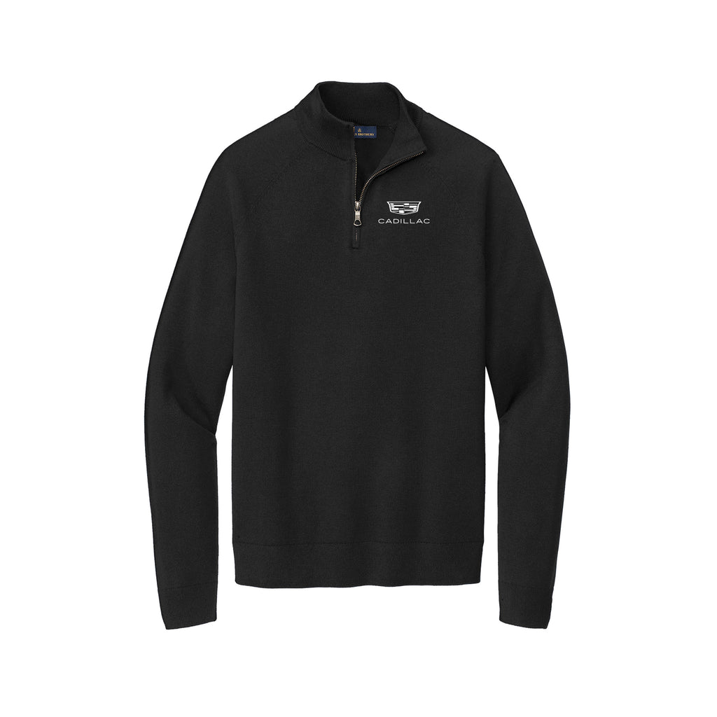 Cadillac of Manhattan - Brooks Brothers® Cotton Stretch 1/4-Zip Sweater