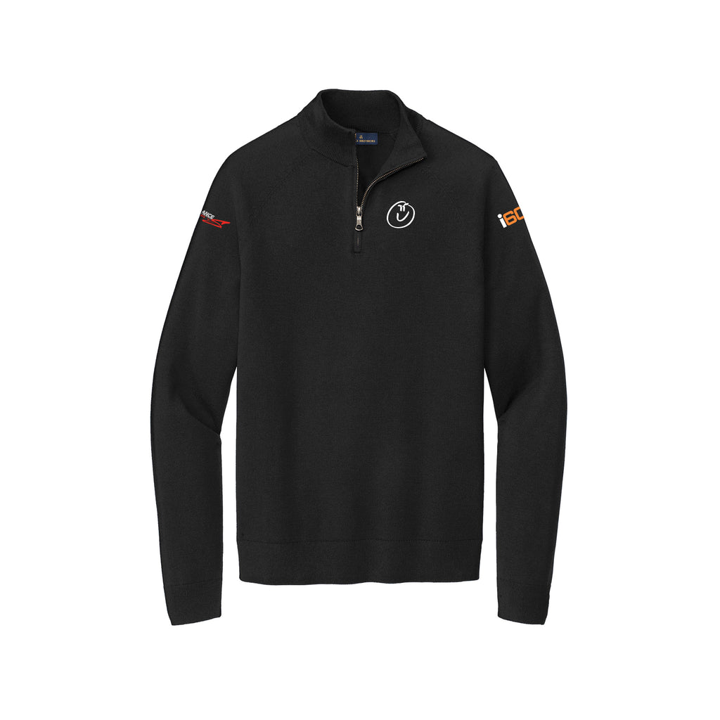 Performance Luxury S - Brooks Brothers® Cotton Stretch 1/4-Zip Sweater
