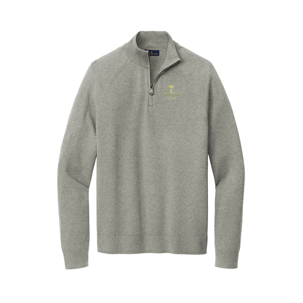 Provision Team - Brooks Brothers® Cotton Stretch 1/4-Zip Sweater